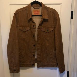 Levis Denim Trucker Jacket Caramel/Brown L